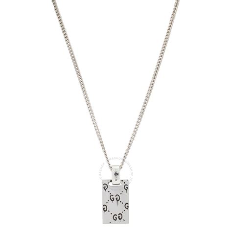 gucci print pendant|Gucci ghost pendant necklace.